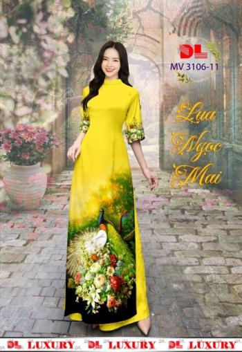 MẪU IN ÁO DÀI mv3106-11 CÔNG VÀNG